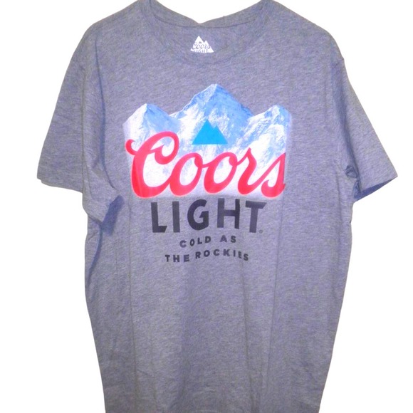 Coors Light Shirts Coors Light Mens Short Sleeve Graphic Tshirt